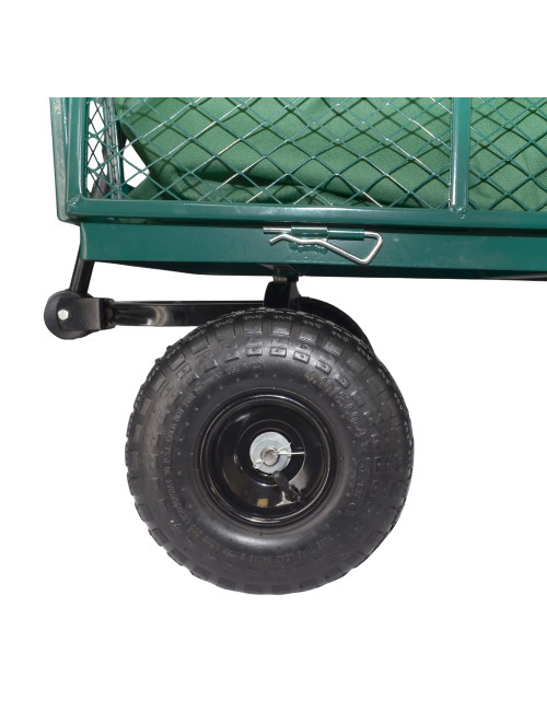 AWTOOLS WÓZEK OGRODOWY TRANSPORTOWY WYSOKI Z POKROWCEM 300kg