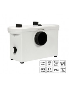 FALA POMPA WC 600W  Z ROZDRABNIACZEM