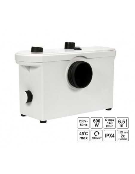 FALA POMPA WC 600W  Z ROZDRABNIACZEM