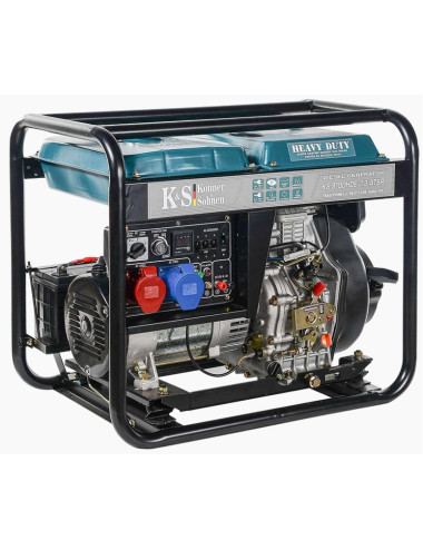 KS GENERATOR DIESEL KS  9100HDE-1/3 ATSR 7,0kW 230/400V, ROZRUCH ELEKTRYCZNY ...