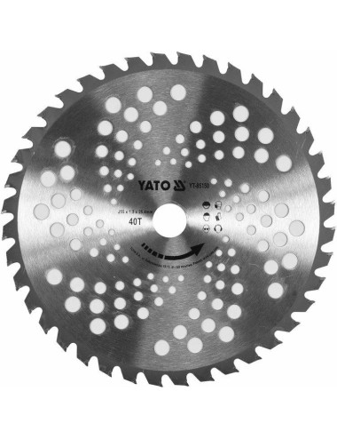 YATO NÓŻ DO KOSY / TARCZA TCT DO PODKASZAREK 255mm 25,4mm