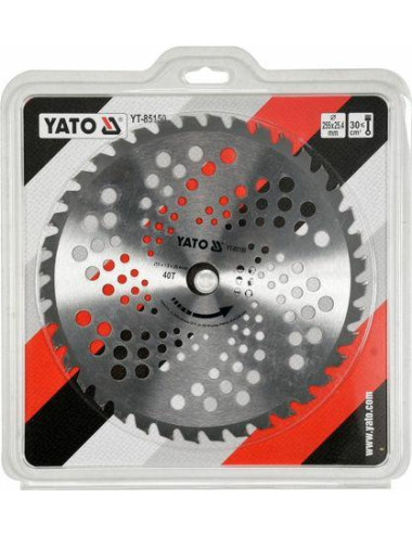 YATO NÓŻ DO KOSY / TARCZA TCT DO PODKASZAREK 255mm 25,4mm