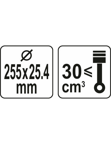YATO NÓŻ DO KOSY / TARCZA TCT DO PODKASZAREK 255mm 25,4mm