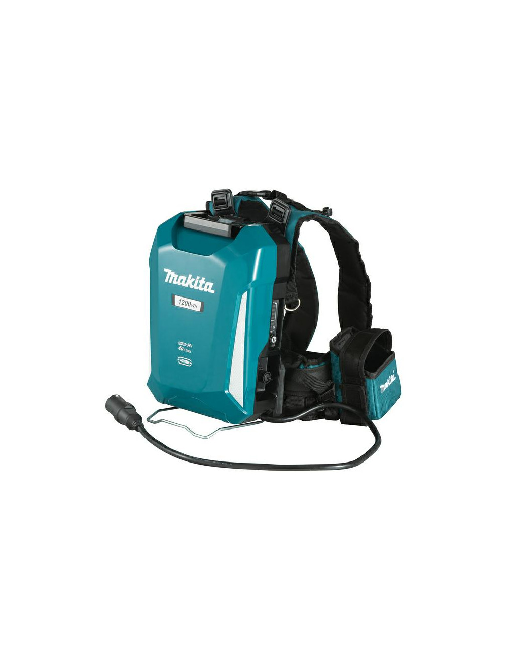 MAKITA PLECAK ZASILAJĄCY 36V 33,5Ah 1200Wh 18Vx2 LXT XGT 40V Max + ADAPTER 2x18V PDC CONNECT