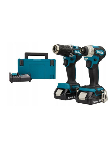 MAKITA ZESTAW COMBO 18V DLX2423AJ (DDF487+DTD157) 2x2,0Ah MAKPACK ...