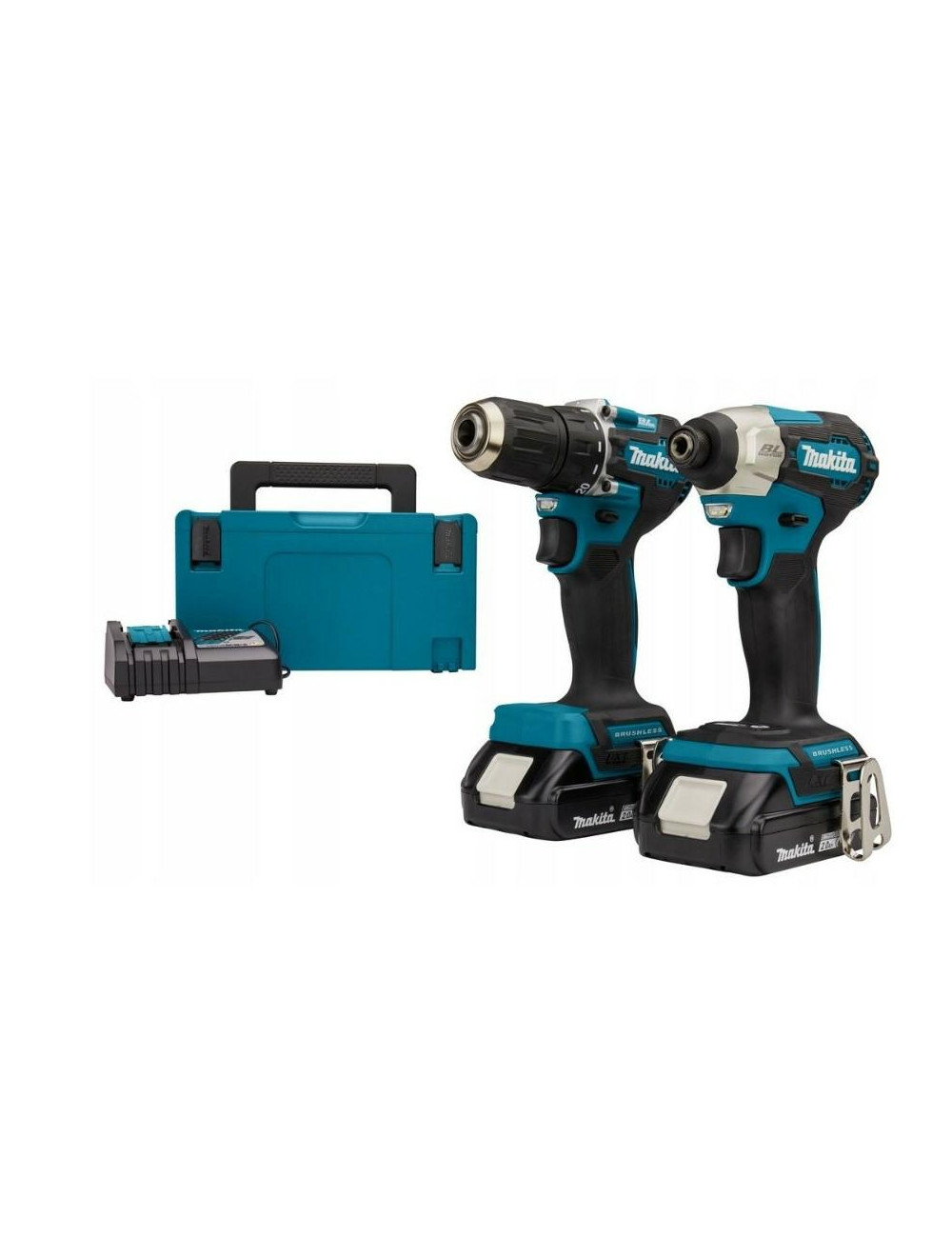 MAKITA ZESTAW COMBO 18V DLX2423AJ (DDF487+DTD157) 2x2,0Ah MAKPACK ...