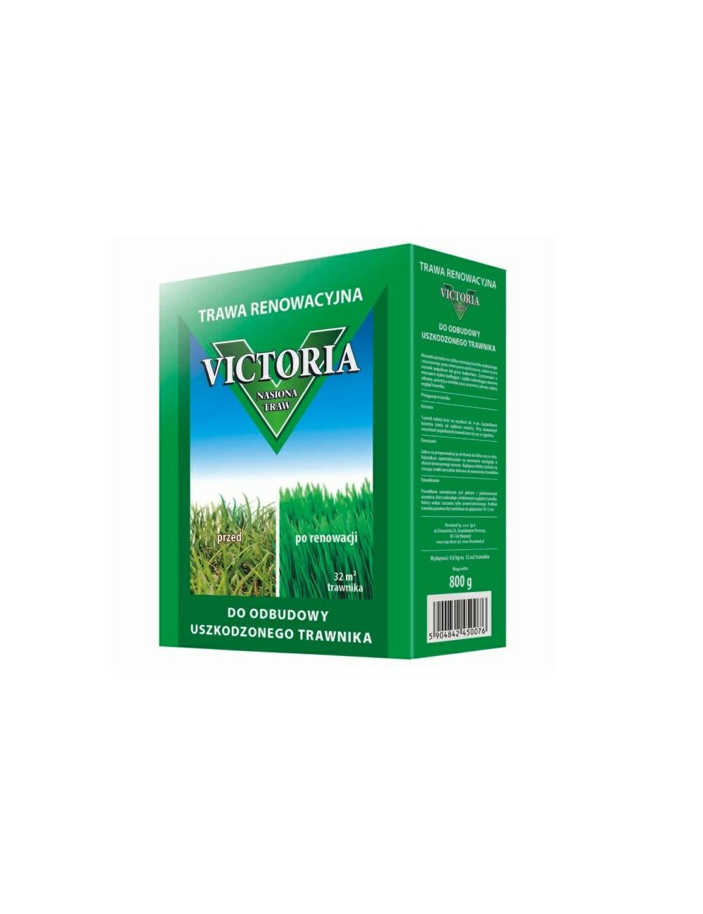 TRAWA VICTORIA RENOWACYJNA 0,8 kg Ozn. partii: PL630/09/10060/M146/A