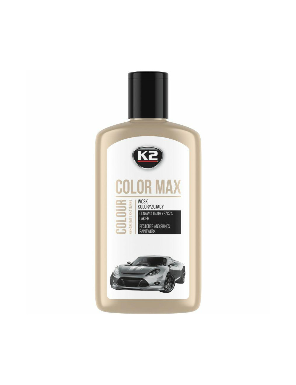 K2 WOSK KOLORYZUJĄCY NABŁYSZCZA I CHRONI COLOR MAX 250 BIAŁY 250ML