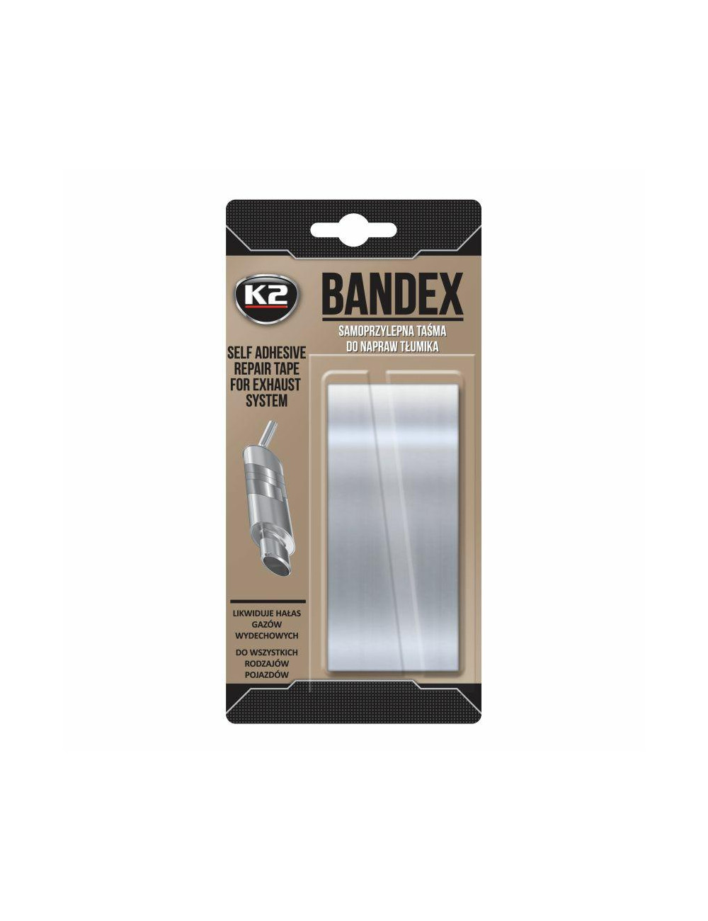 K2 SAMOPRZYLEPNY BANDAŻ DO TŁUMIKA. BANDEX 100CM