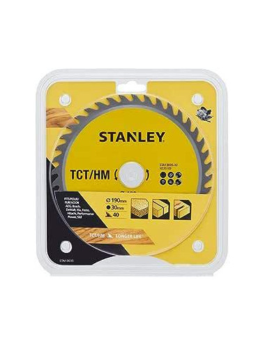 STANLEY PIŁA TARCZOWA 190mm x 30mm x 40z TCT/HM
