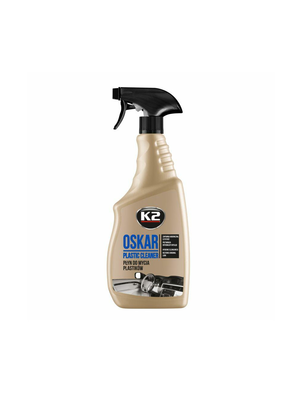 K2 PŁYN DO MYCIA PLASTIKÓW OSKAR  750ML