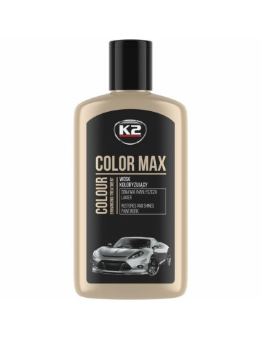 K2 WOSK KOLORYZUJĄCY NABŁYSZCZA I CHRONI COLOR MAX 250 CZARNY 250ML