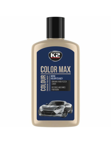 K2 WOSK KOLORYZUJĄCY NABŁYSZCZA I CHRONI COLOR MAX 250 GRANATOWY 250ML