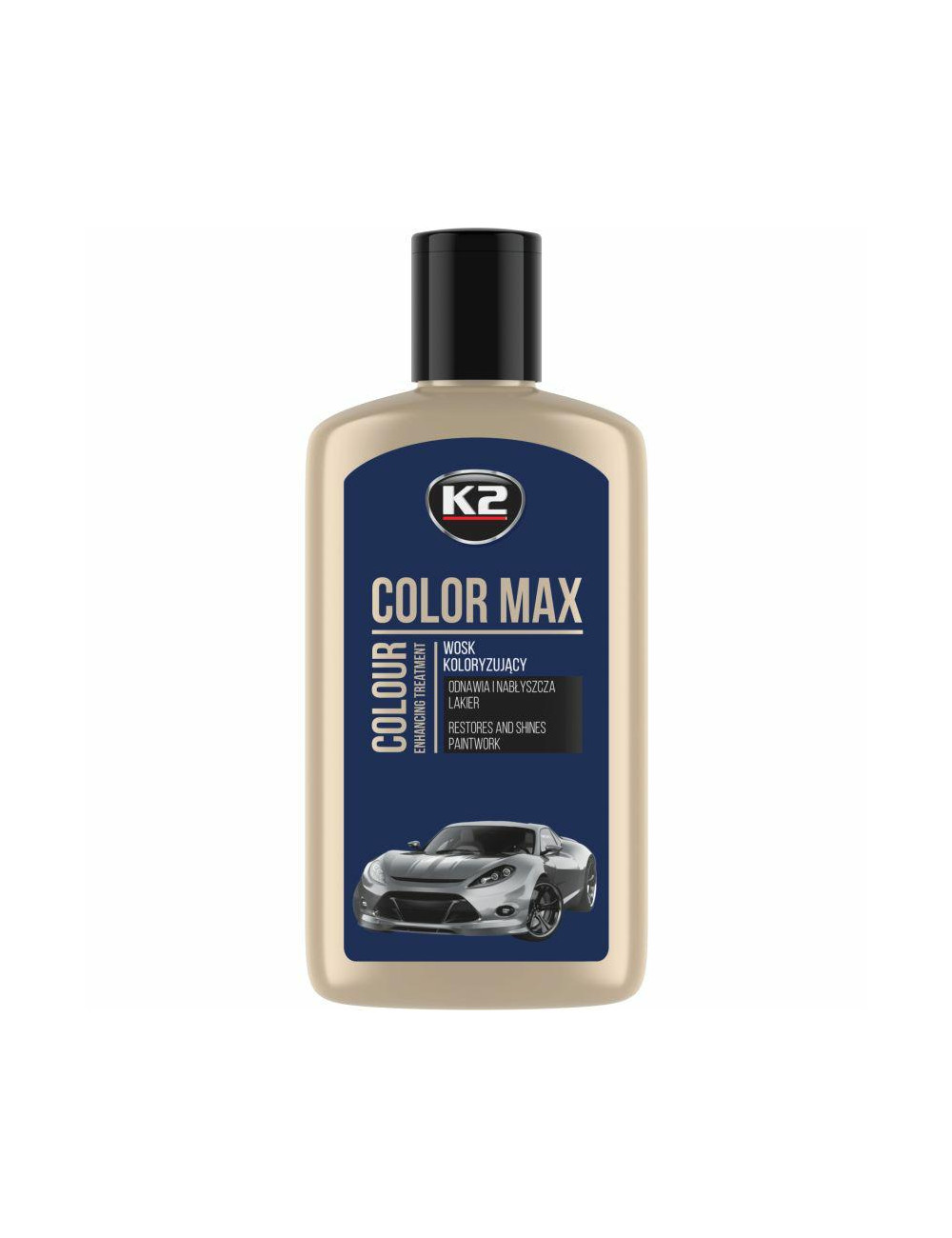 K2 WOSK KOLORYZUJĄCY NABŁYSZCZA I CHRONI COLOR MAX 250 GRANATOWY 250ML