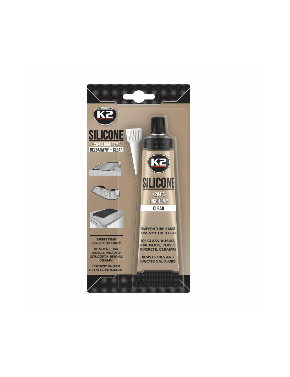 K2 PŁYNNA USZCZELKA SILIKON BEZBARWNY 85G