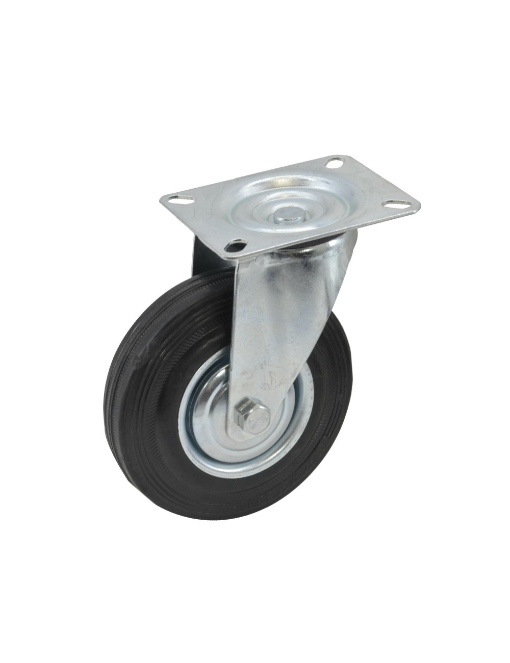 AWTOOLS KOŁO SKRĘTNE CZARNA GUMA  125mm