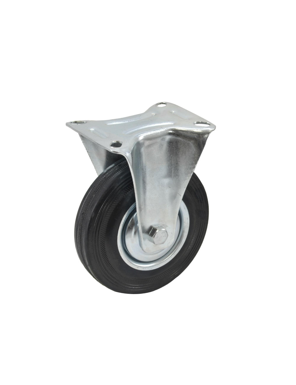 AWTOOLS KOŁO STAŁE Z CZARNĄ GUMĄ  125mm