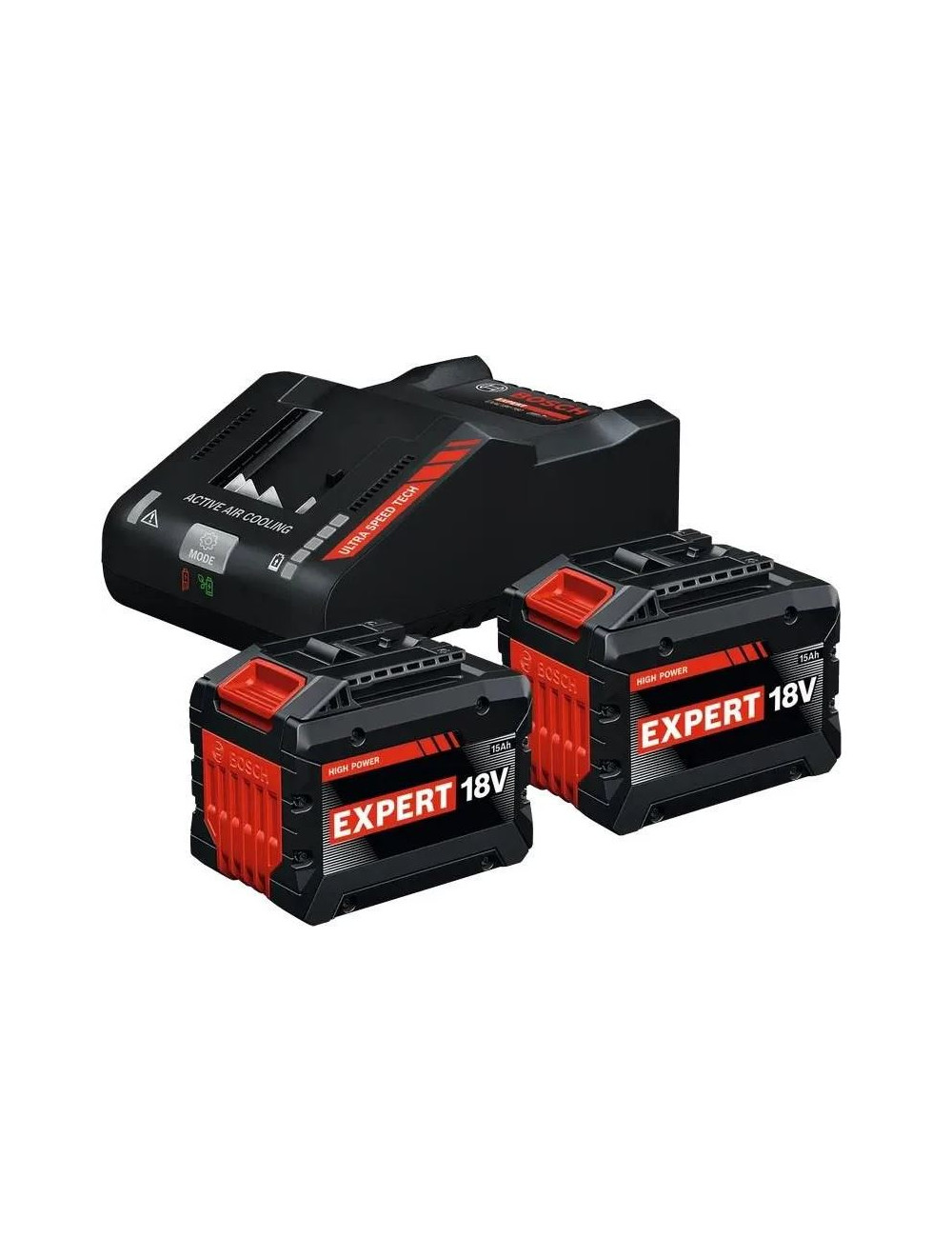 BOSCH AKUMULATOR 18V 15,0Ah EXPERT 2szt. + ŁADOWARKA EXAL 18V-160