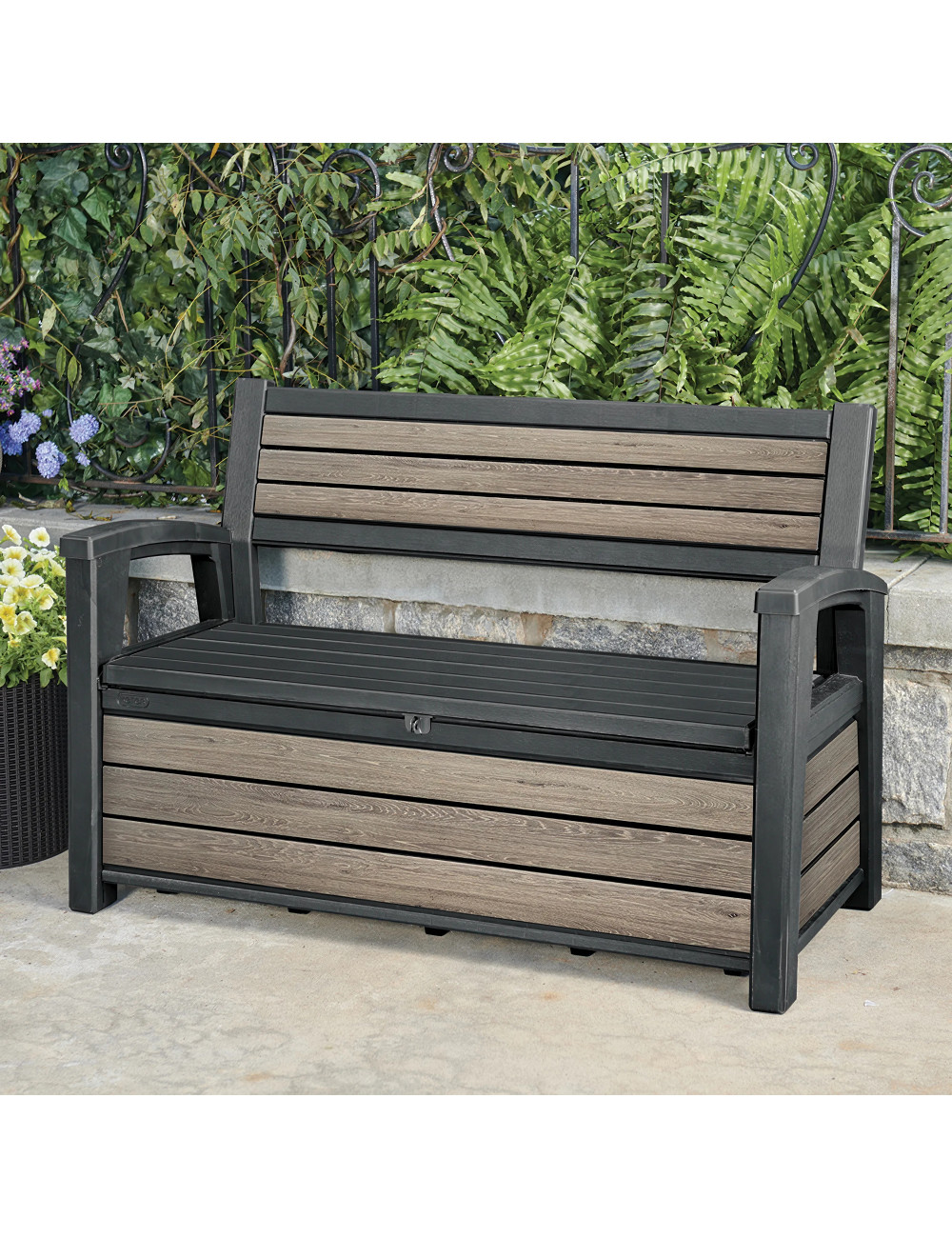 KETER ŁAWKA DECO GARDEN BENCH 227 L ASHWOOD