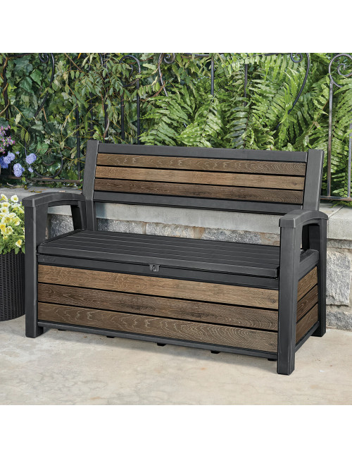 KETER ŁAWKA DECO GARDEN BENCH 227 L WALNUT
