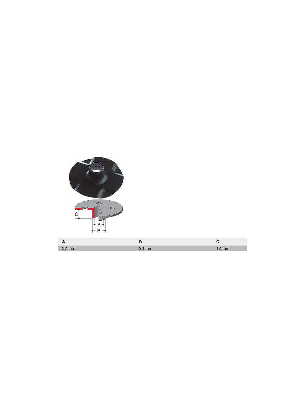 MAKITA SZABLON ŚR.30mm RP1801/RP1800/RP 2301/RP2300/RP3612/RP0900/3620/RT0700