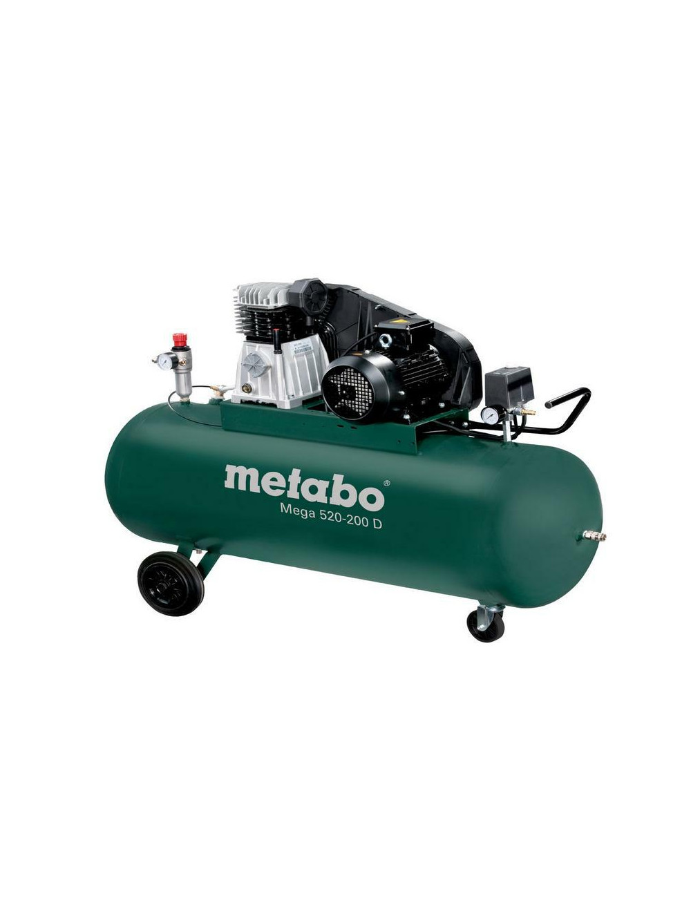 METABO KOMPRESOR MEGA 520-200 D 400V 200L 10BAR 370L/MIN OLEJOWY