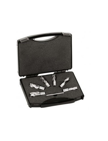 MILWAUKEE WIERTŁO TREPANACYJNE FREZY OBWODOWE DO METALU KOMPLET 6szt. FI 14-16-18-20-22-24mm WELDON