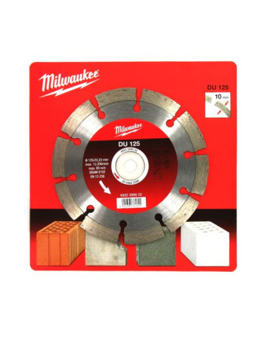 MILWAUKEE TARCZA DIAMENTOWA SEGMENTOWA DU 125 x 22,2mm