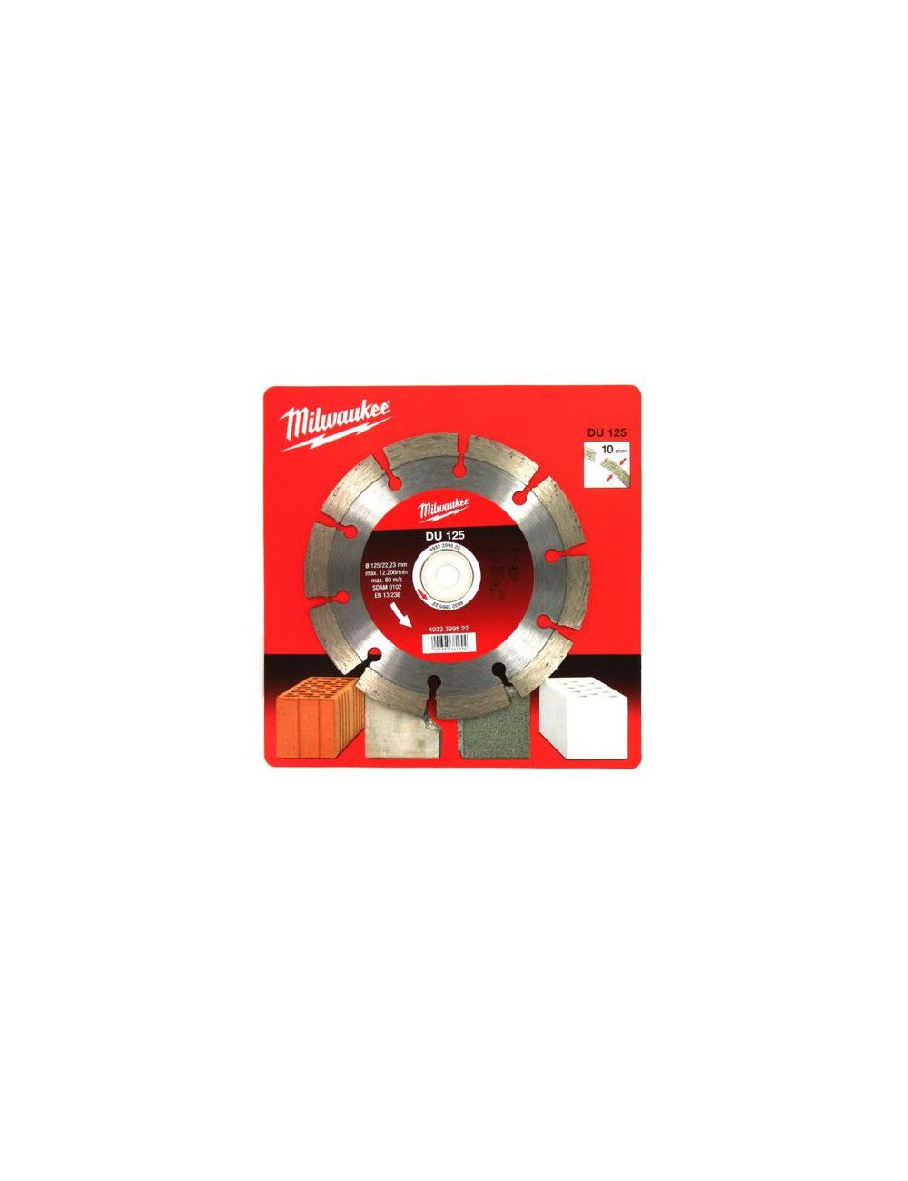 MILWAUKEE TARCZA DIAMENTOWA SEGMENTOWA DU 125 x 22,2mm