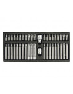 YATO KOŃCÓWKI TORX + RIBE KOMPLET 42 elem. 0420