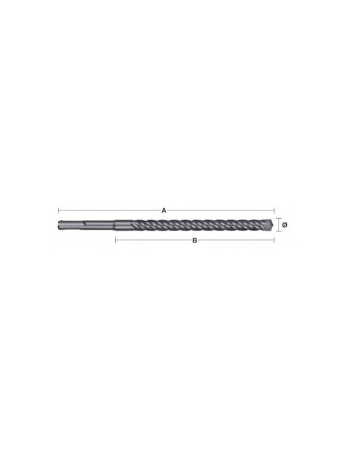 MILWAUKEE WIERTŁO SDS PLUS 5 x 165mm MX4 4-OSTRZOWE