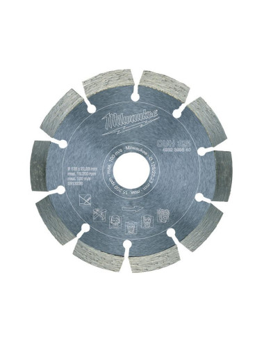 MILWAUKEE TARCZA DIAMENTOWA SEGMENTOWA DUH 125mm