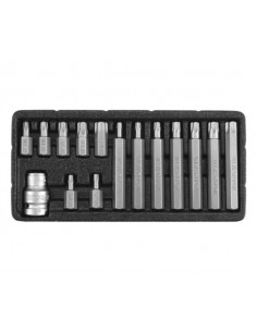 YATO KOŃCÓWKI TORX  15elem. Z OTWOREM 0417