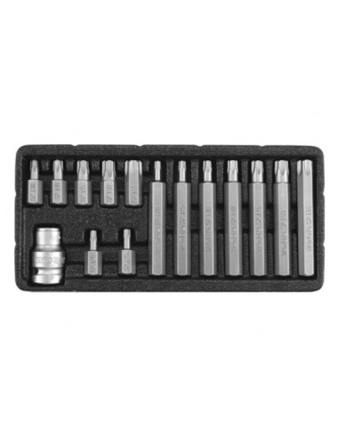 YATO KOŃCÓWKI TORX  15elem. Z OTWOREM 0417