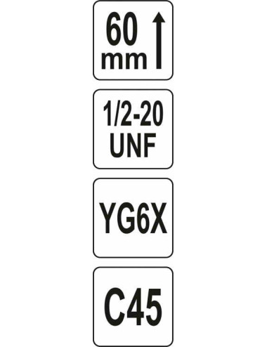 YATO OTWORNICA UNIWERSALNA TCT 25mm 1/2" %