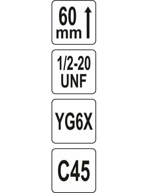YATO OTWORNICA UNIWERSALNA TCT 25mm 1/2" %