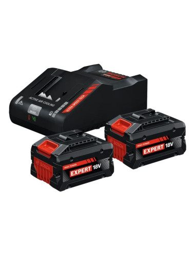 BOSCH AKUMULATOR 18V 8,0Ah EXPERT 2szt. + ŁADOWARKA EXAL 18V-160