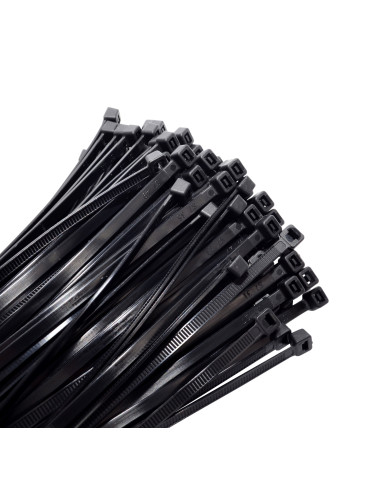 AWTOOLS OPASKA PLASTIK CZARNA 7,6x200/100szt.