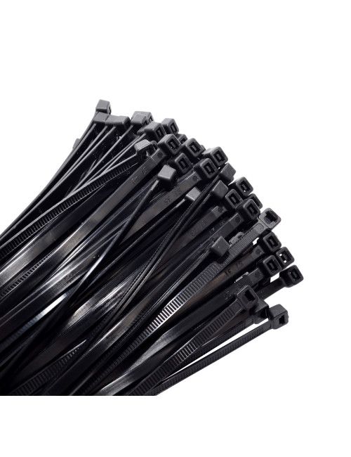 AWTOOLS OPASKA PLASTIK CZARNA 7,6x200/100szt.